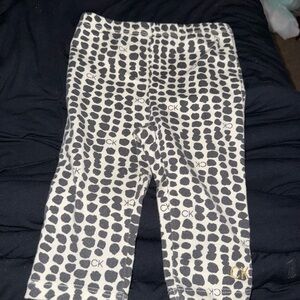 Calvin Klein Jeans Kids' Black and White Patterned Leggings